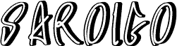 SAROIGO písmo