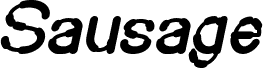 Náhled písma Sausage Bold Italic