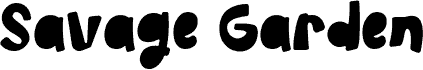 Preview of the Savage Garden Block font