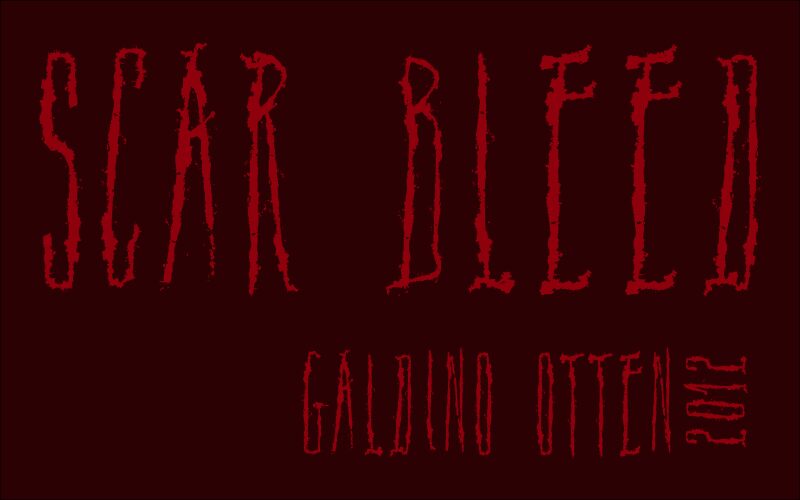Scar Bleed Schriftart