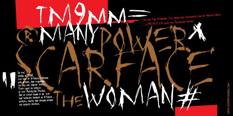 SCARFACE Schriftart