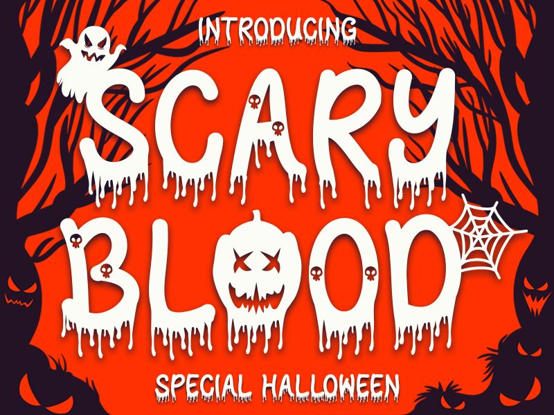 Scary Blood Schriftart