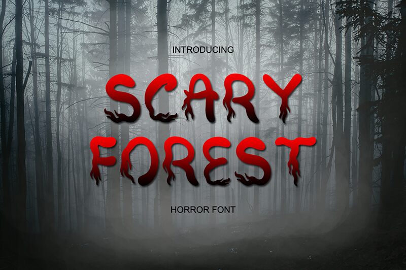Scary Forest Schriftart