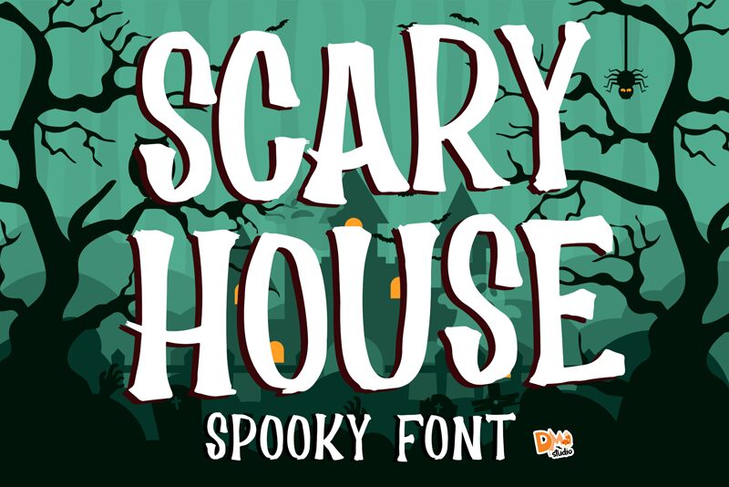 Scary House Schriftart