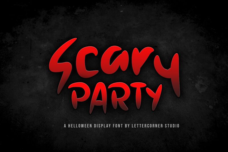 Scary Party Schriftart