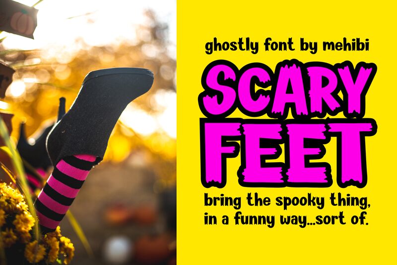 Scary Feet الخط