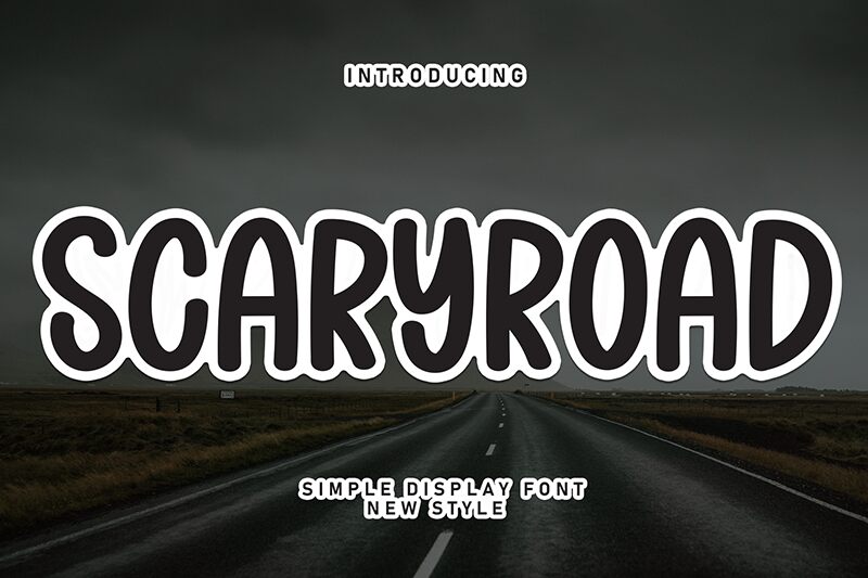 Scaryroad Druh písma
