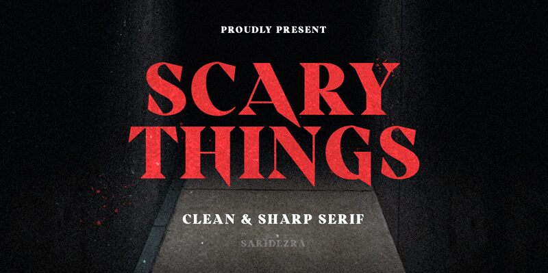 Scary Things Schriftart
