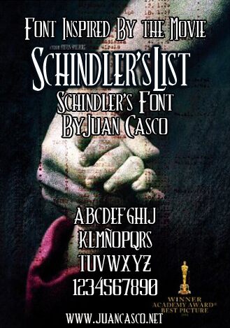 Schindlers Font Schriftart