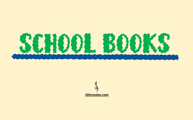 School Books Schriftart