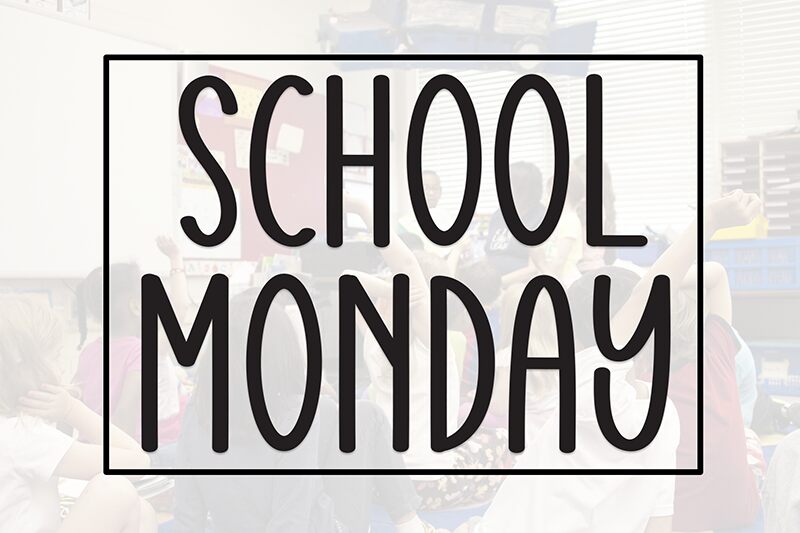 School Monday 字体