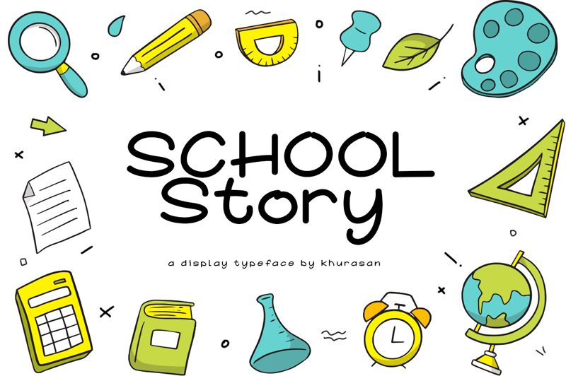 School Story Schriftart
