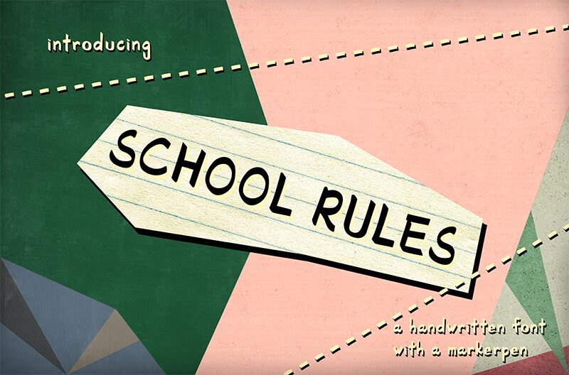 SchoolRules 字体