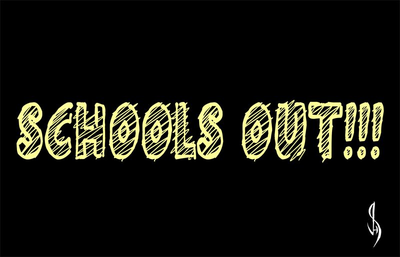 Schools Out!!! Schriftart