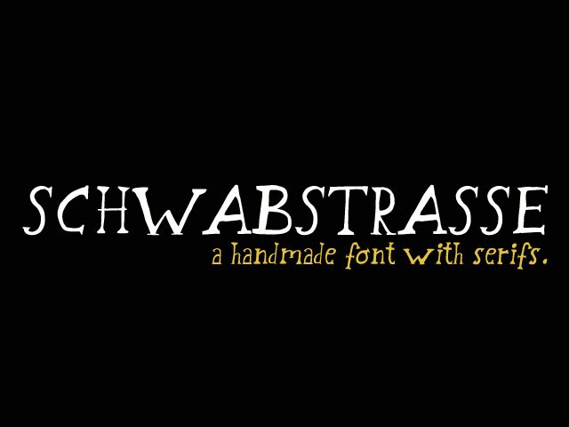 Schwabstrasse 字体