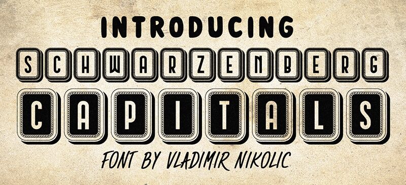 Schwarzenberg Capitals Czcionka