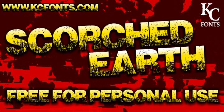 Scorched Earth Carattere