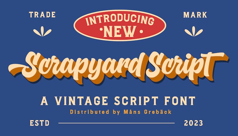 Scrapyard Script Schriftart