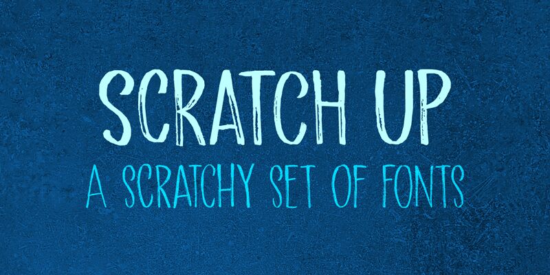 Scratch Up Schriftart