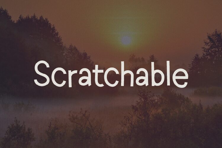 Scratchable Carattere
