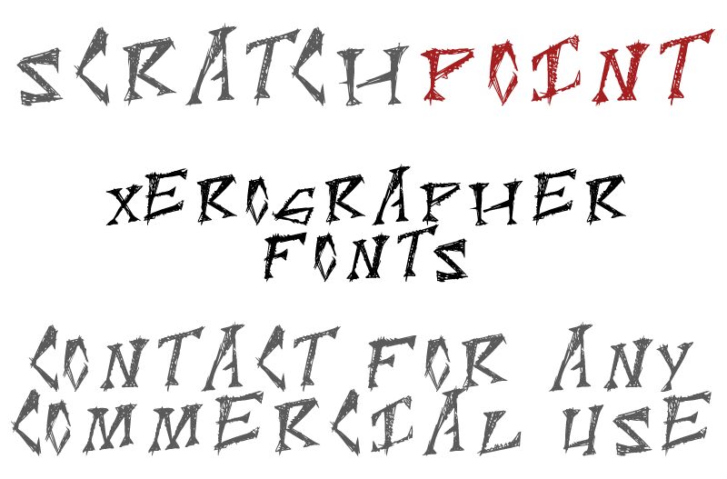 ScratchPoint Schriftart