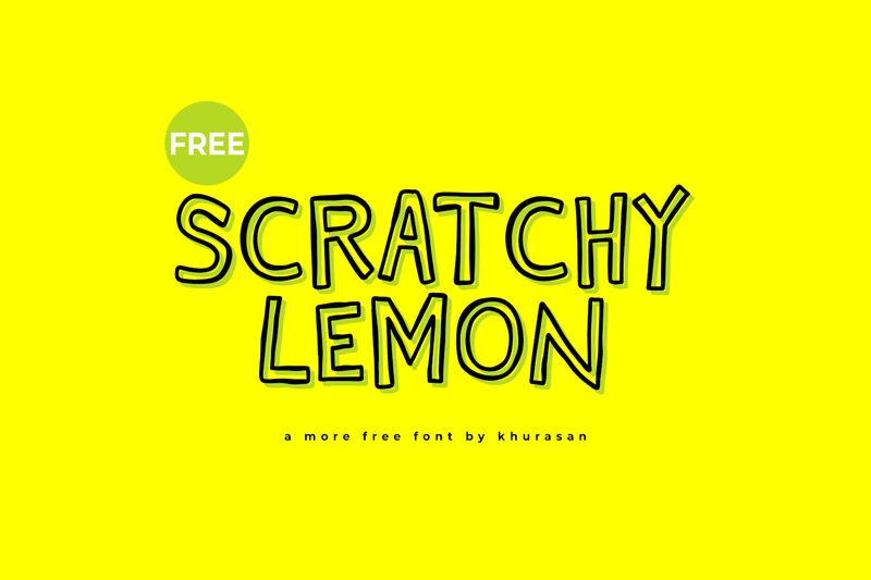 Scratchy Lemon Schriftart