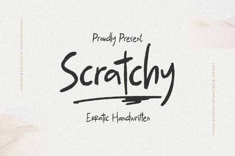 Scratchy Czcionka