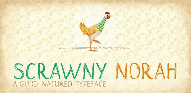 Scrawny Norah Schriftart
