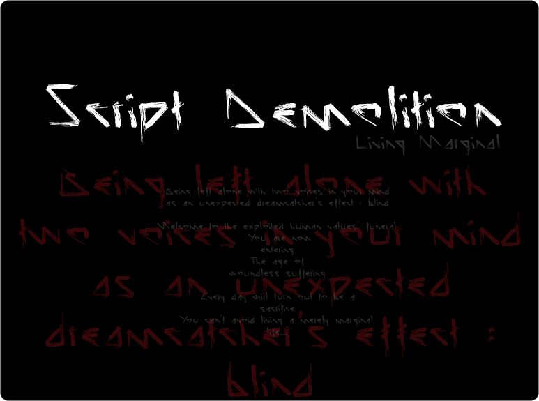 Script Demolition Schriftart
