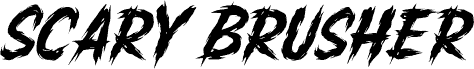 Scary Brusher Regular font
