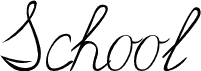 School Cursive