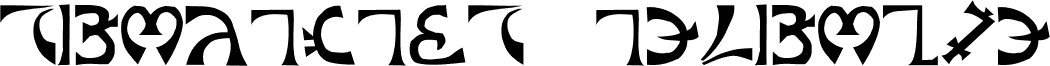 Anteprima del carattere Schuelers Enochian