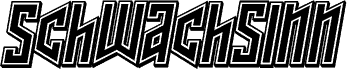 Ukážka písma Schwachsinn 3D Filled Italic