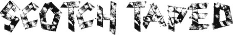 Preview of the scotch taped font