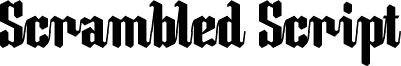 Scrambled Script Regular