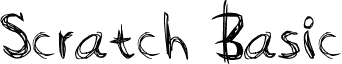 Предварительный просмотр шрифта Scratch Basic