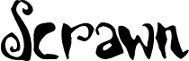 Preview of the Scrawn AOE font