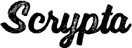 Scrypta Personal Use Bold Italic font