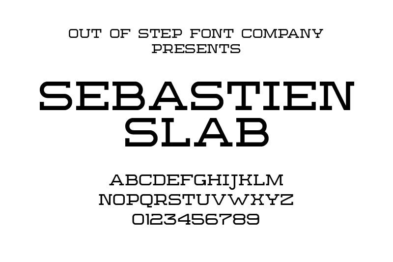 Sebastien Slab Schriftart