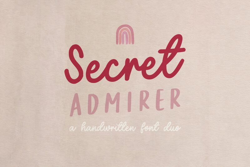 Secret Admirer Script 字体