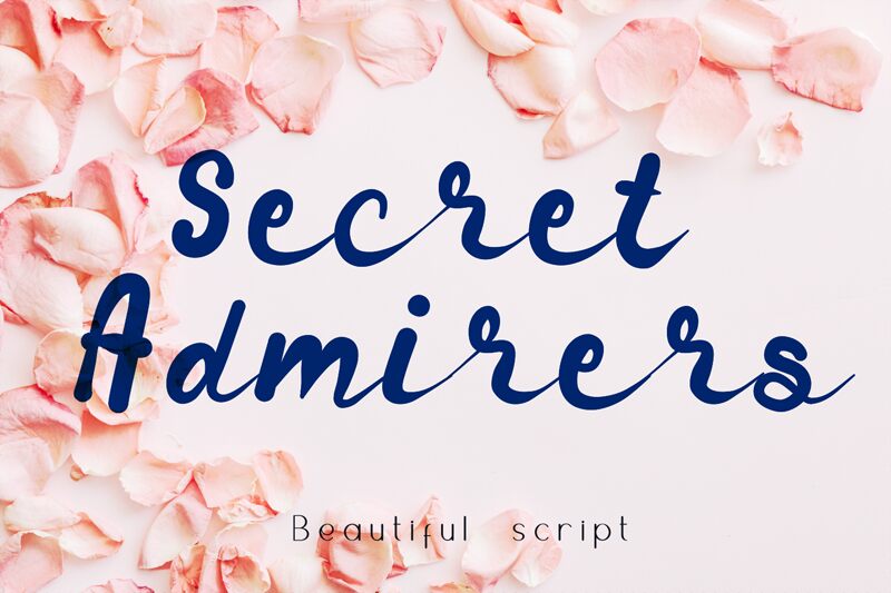Secret_Admirer 字体