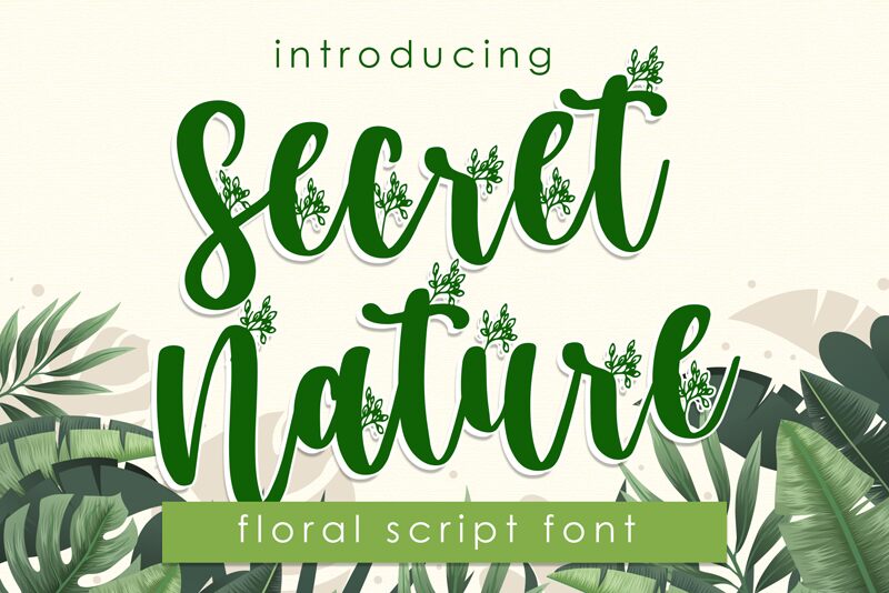 Secret Nature Schriftart