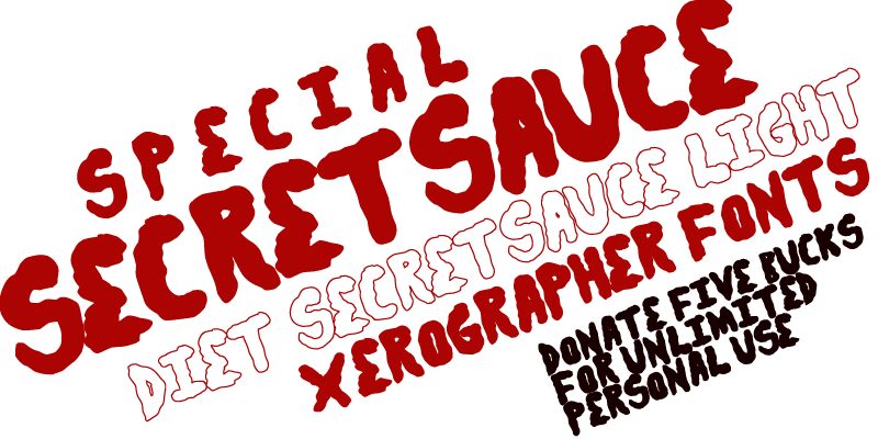 secret sauce Carattere