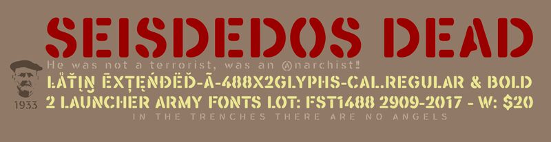 SEISDEDOS DEAD Czcionka