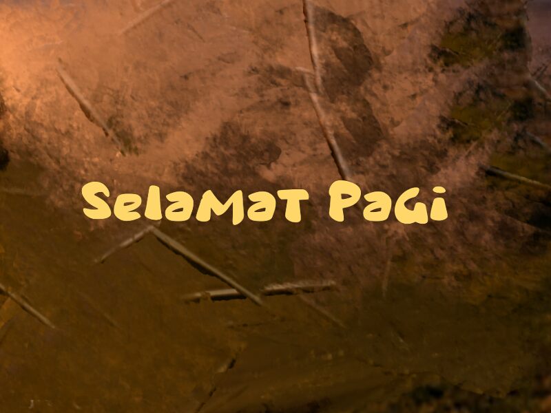 s Selamat Pagi Шрифт