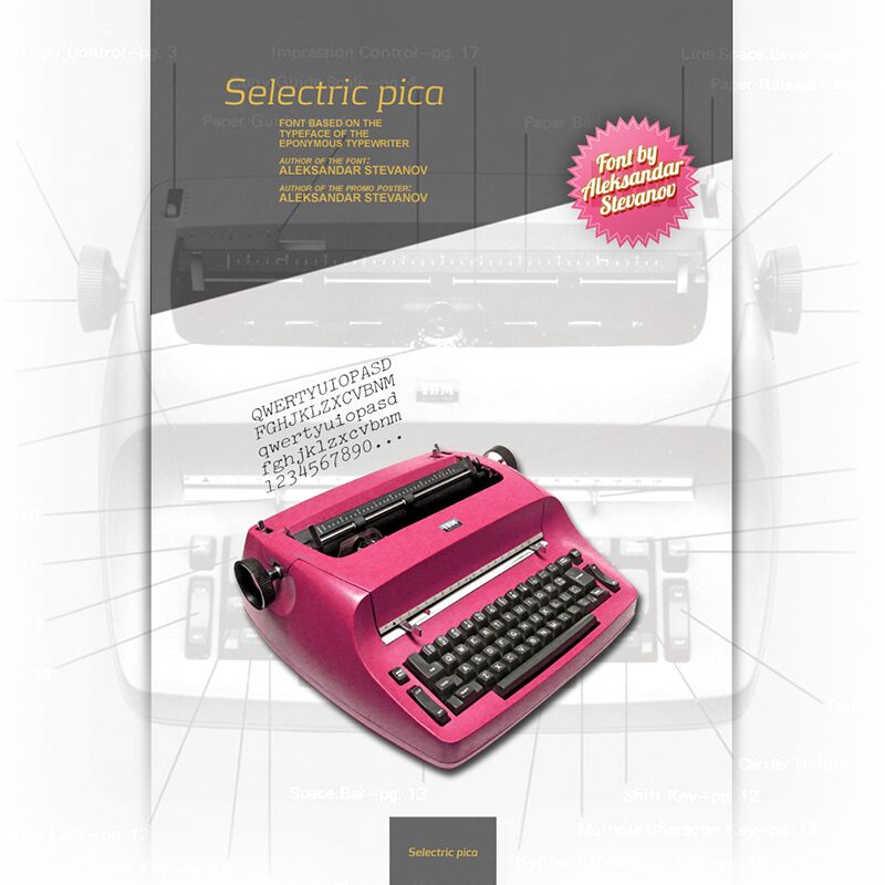 Selectric Pica Czcionka