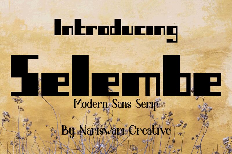 Selembe Schriftart