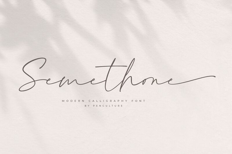 Semethone Schriftart