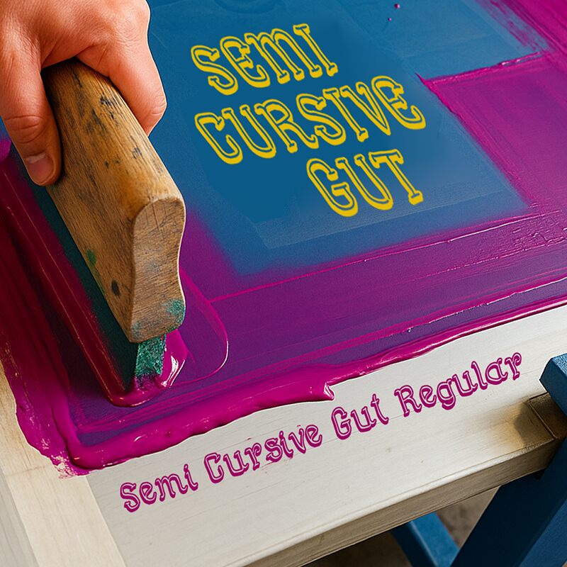 Semi Cursive Gut Schriftart