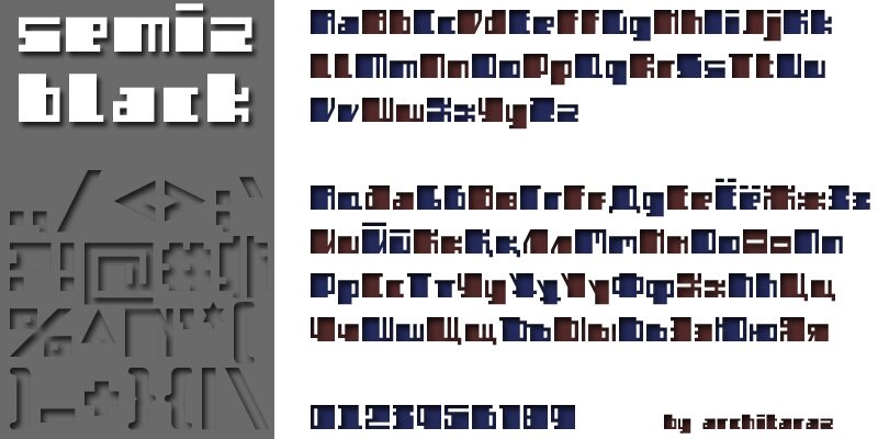 Semiz black Carattere